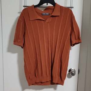 PJ Paul Jones Men's Textured Knit Golf Polo Shirt